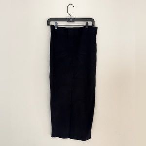 House of Harlow 1960 black two piece bodycon / fitted midi length dress